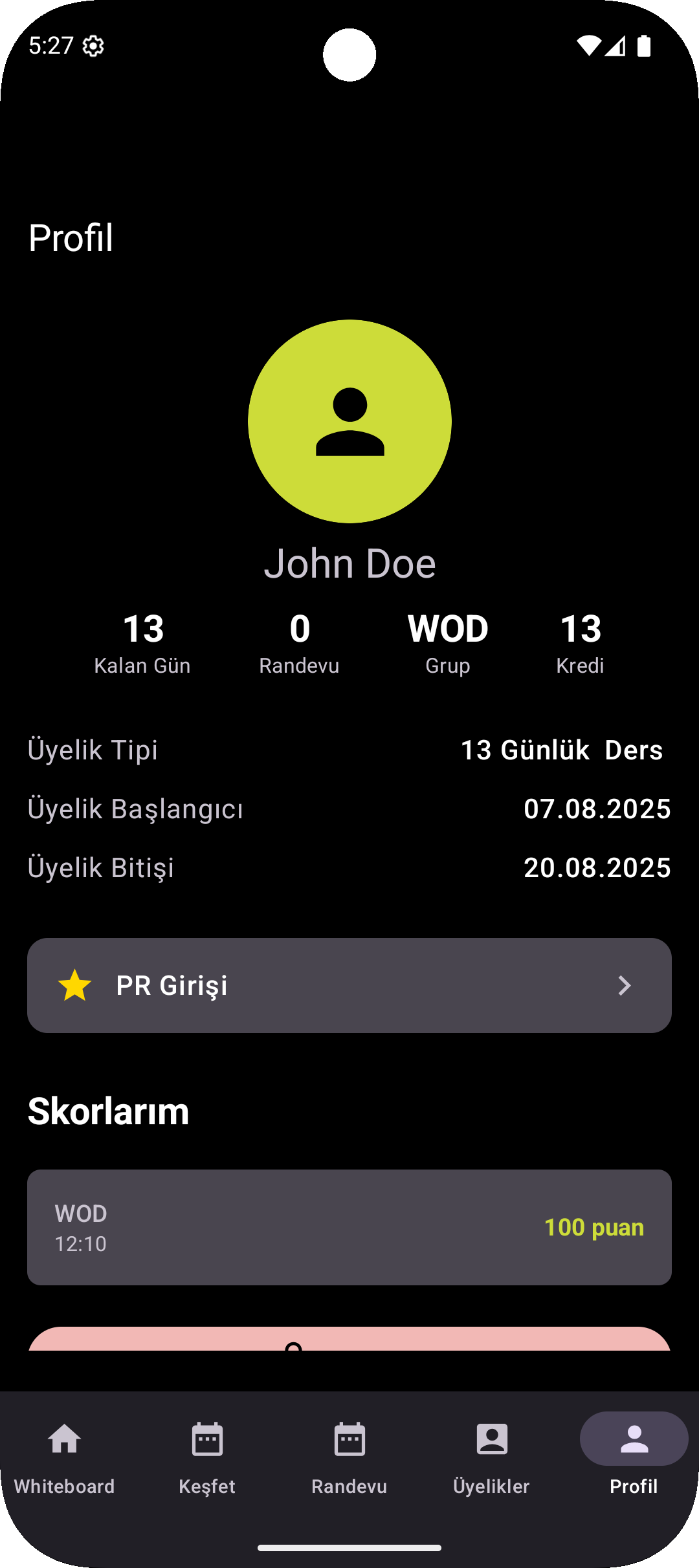 Profil Sayfası